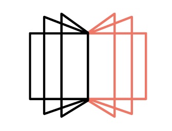 LCE logo, book, symmetry