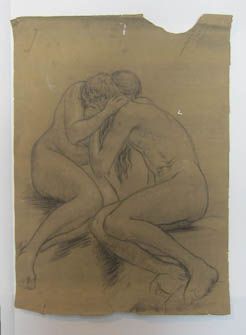 De fleste av hans skisser viser nakne kropper og erotiske scener fra Vita.