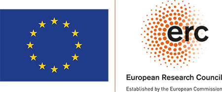 The EU flag and the ERC logo.