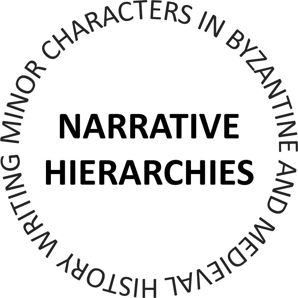 Logo with the text: "Narrative hierarchies" " Minor Characters in Byzantine and Medieval History Writing".