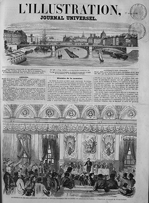First page of the newspaper ILLUSTRATION, journel universel.