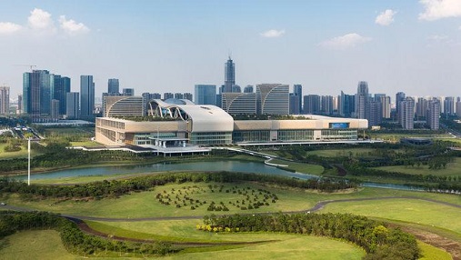 Hangzhou International Exhibition Center, the venue for the 2016 G20 summit. Photo: http://blog.sina.com.cn/s/blog_46506cd40102wmm7.html.
