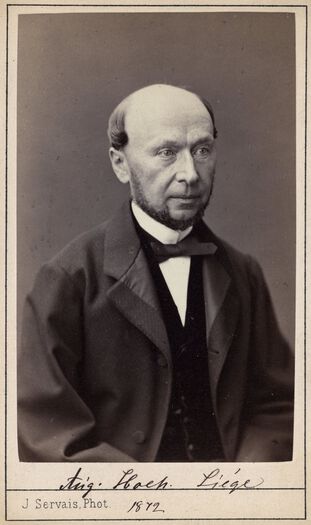Portrett av Aug. Hoch (?) Liege, 1872. Fotograf: J. Servais, Liege.