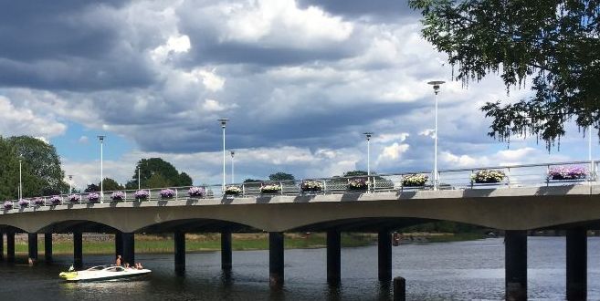 Photo of Tingvalla bridge in Karlstad.