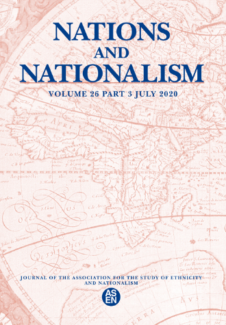 Cover of Nations and Nationalism journal, world map