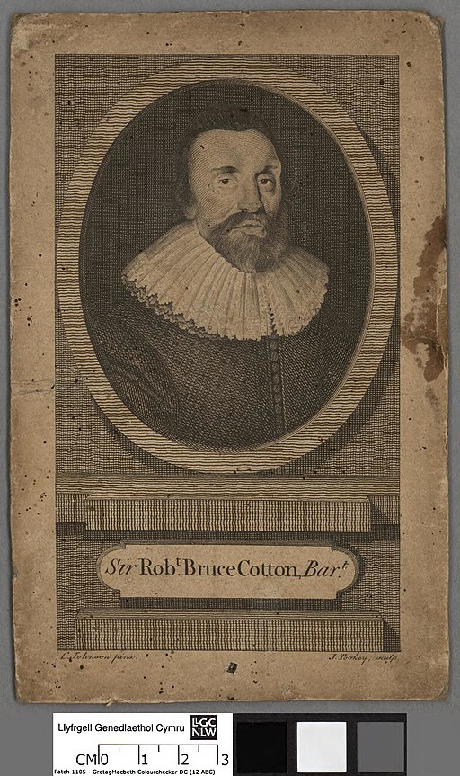 A Portrait of Sir Robert Bruce Cotton, Baronet (image credit: James Tookey, Public domain, via Wikimedia Commons)