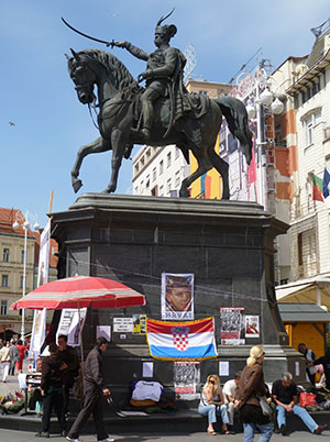 Ban Jelavic-statuen, Zagreb