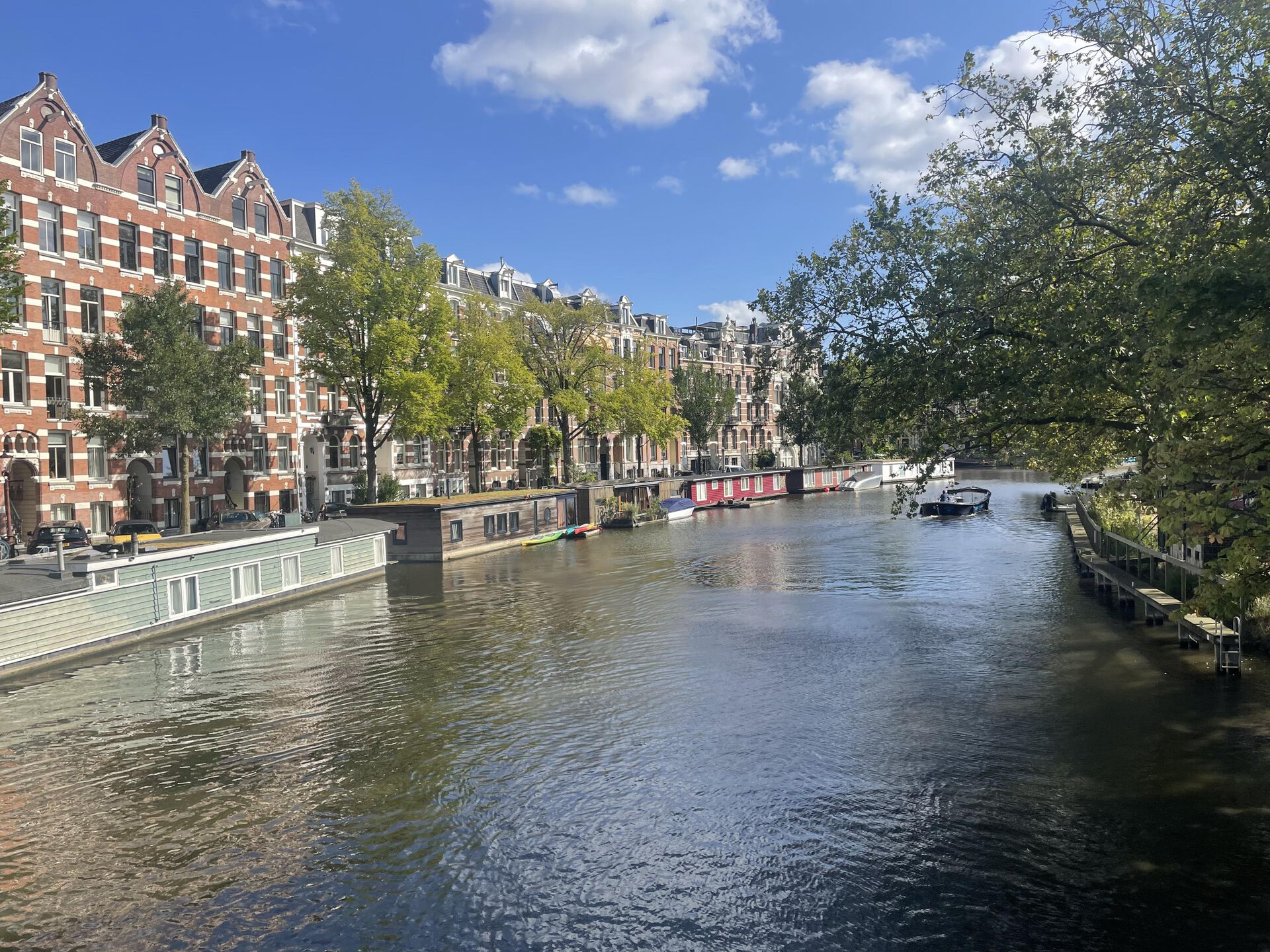University of Amsterdam campus along the river