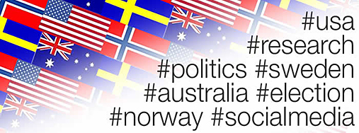 Many different flags Autralia, Norway, Sweden and other countries. Hastags usa, research, politics, norway and others. Illustration.