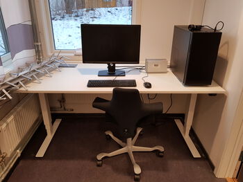 Computer ,Table ,Personal computer ,Computer monitor ,Furniture.