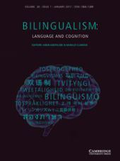 Bilingualism: Language and Cognition front page