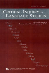 Critical inquiry in Language Studies front page