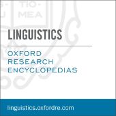 Oxford Research Encyclopedia of Linguistics logo