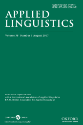 Applied Linguistics front page