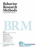 Behavior Research Methods front page