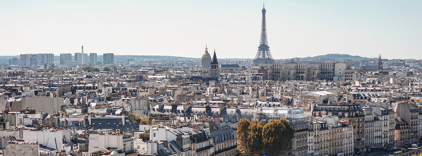 Utsikt over Paris. Eiffeltårnet. Foto